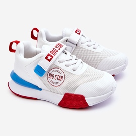Scarpe Sportive Basse per Bambini Sistema Memory Foam Big Star LL374213 Bianche bianco 1