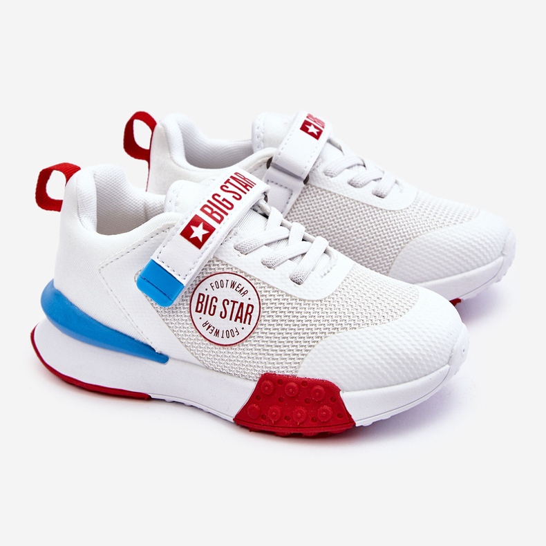 Scarpe Sportive Basse per Bambini Sistema Memory Foam Big Star LL374213 Bianche bianco 1