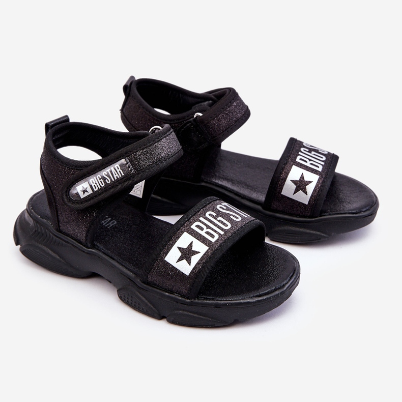 Sandali con velcro per bambini Big Star LL374192 Neri nero 1
