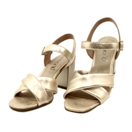Sandali da donna Caprice 9-28302-20 969 oro metallizzato d'oro 3