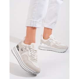 W. Potocki Sneakers stringate da donna Potocki bianche bianco 1
