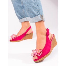 W. Potocki Sandali espadrillas rosa da donna Potocki 1