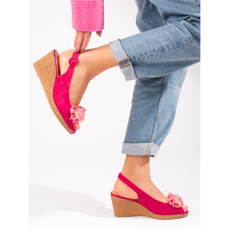 W. Potocki Sandali espadrillas rosa da donna Potocki 2