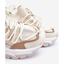 Sneakers Slip-on Calzino Donna Beige Keaton 1
