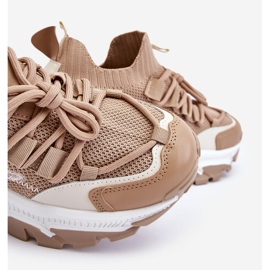 PS1 Sneakers Slip-on Calzino Da Donna Keaton Beige Scuro 2
