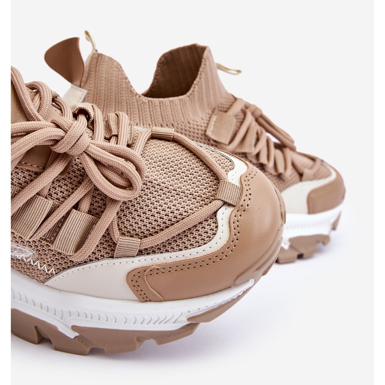 PS1 Sneakers Slip-on Calzino Da Donna Keaton Beige Scuro 2