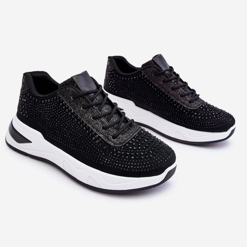 Sneakers Donna Con Zirconi Nere Raiden nero 1
