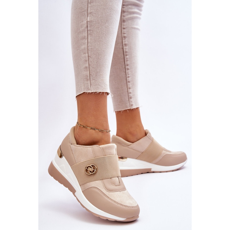 Scarpe Sportive Senza Lacci da Donna Beige Jonas 2