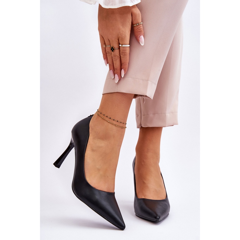 Vinceza Tacchi alti classici in pelle Black Kelsey nero 1