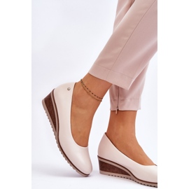 Vinceza Classiche pompe con zeppa Graysen beige 2