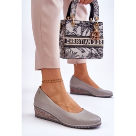 Vinceza Décolleté con zeppa classici Grey Graysen grigio 2