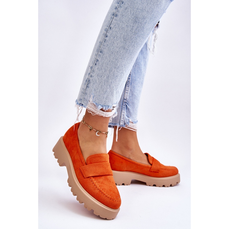 Vinceza Mocassini Corrin Classic Suede Mocassini Arancioni arancia 2