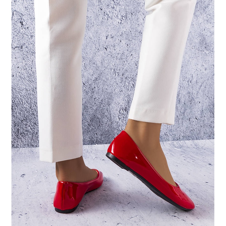 BM Ballerine classiche laccate rosso methot 1
