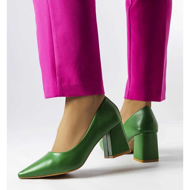 BM Décolleté tacco alto Fanchon verde 1