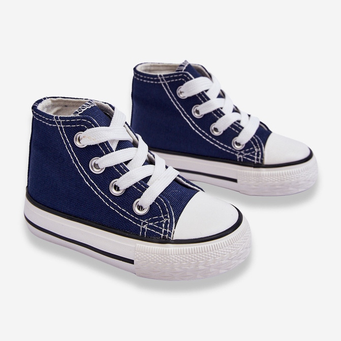 Sneakers alte da bambino Filemon blu navy 2