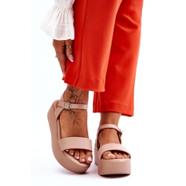 Vinceza Sandali con plateau Chunky Casen Nude da donna rosa 1