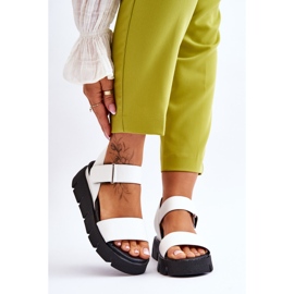 Vinceza Sandali Con Plateau In Pelle Da Donna Bianco Katte bianca 2