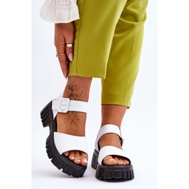 Vinceza Sandali bassi in pelle da donna White Dean bianco 1