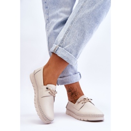 Vinceza Slip-on in pelle Archie beige 2
