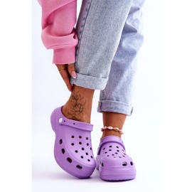 FS1 Ciabatte da donna in gommapiuma Crocs Viola Coline 1
