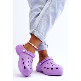 FS1 Ciabatte da donna in gommapiuma Crocs Viola Coline 2