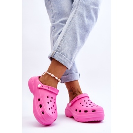 Ciabatte da donna in schiuma Crocs rosa scuro Coline 2