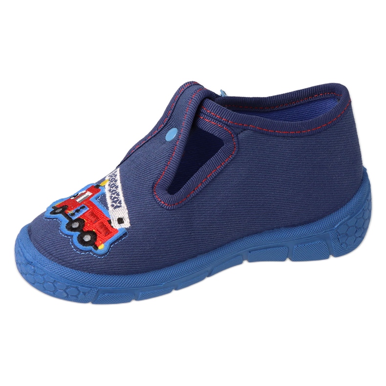 Pantofole per bambini Befado con chiusura 540P001, blu navy 1
