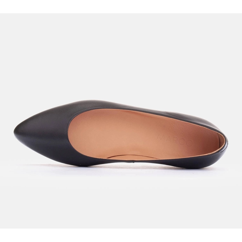 Marco Shoes Ballerine in morbida pelle nero 1