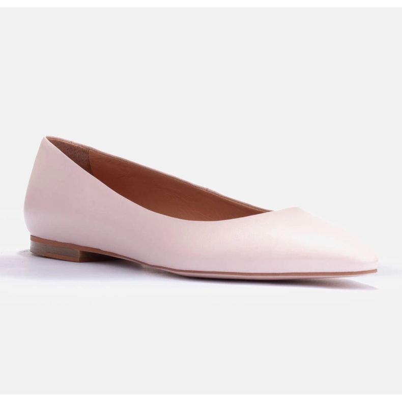 Marco Shoes Ballerine in morbida pelle nude beige 1