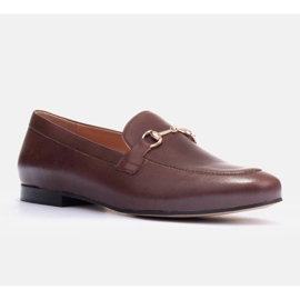 Marco Shoes Mocassini con decorazioni in metallo marrone 1