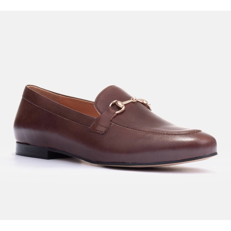 Marco Shoes Mocassini con decorazioni in metallo marrone 1