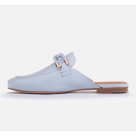 Marco Shoes Pantofole con decorazione blu 2