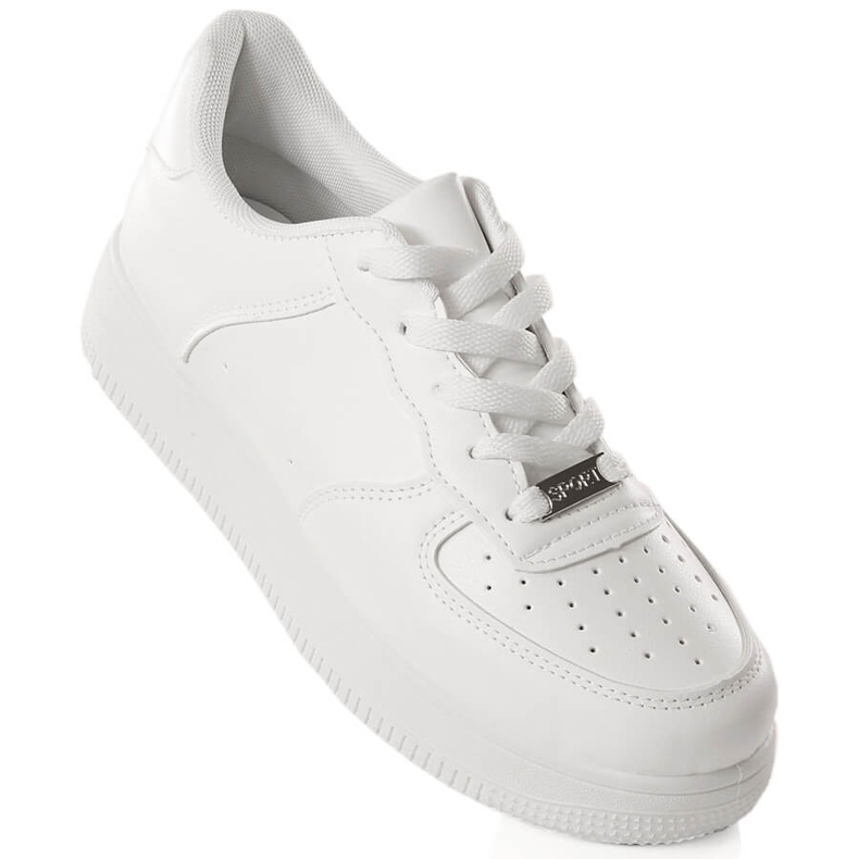 Scarpe sportive da donna bianche Potocki 16002 bianco 1