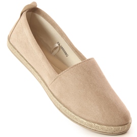 Espadrillas senza lacci da donna beige Potocki 16009 1