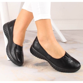 Scarpe slip-on nere da donna nere Jezzi RMR2270-6 nero 1