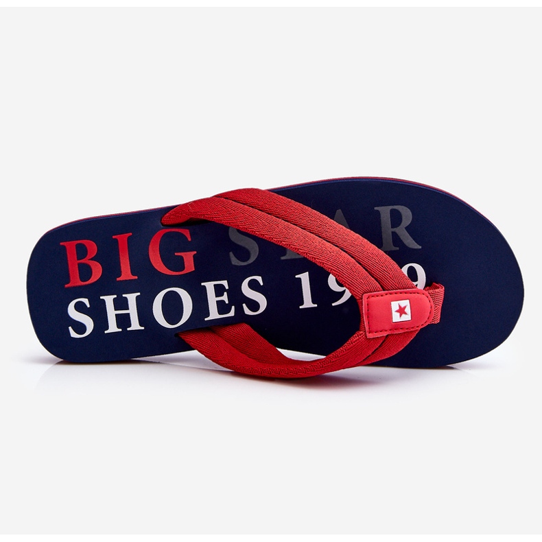 Infradito Big Star da uomo LL174613 rosso 1