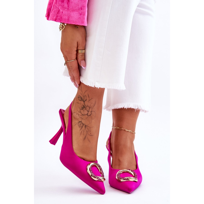 Spille Alla Moda Con Decorazione E Zirconi Fucsia Alexia rosa 1