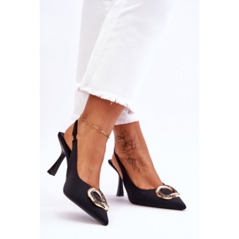 Spille Alla Moda Con Decorazione E Zirconi Neri Alexia nero 2