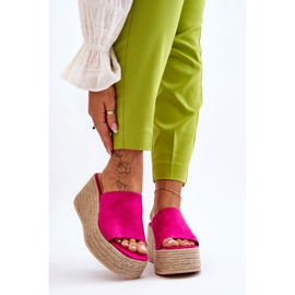 FS1 Infradito Donna Con Zeppa E Plateau Fucsia Ysabel rosa 1