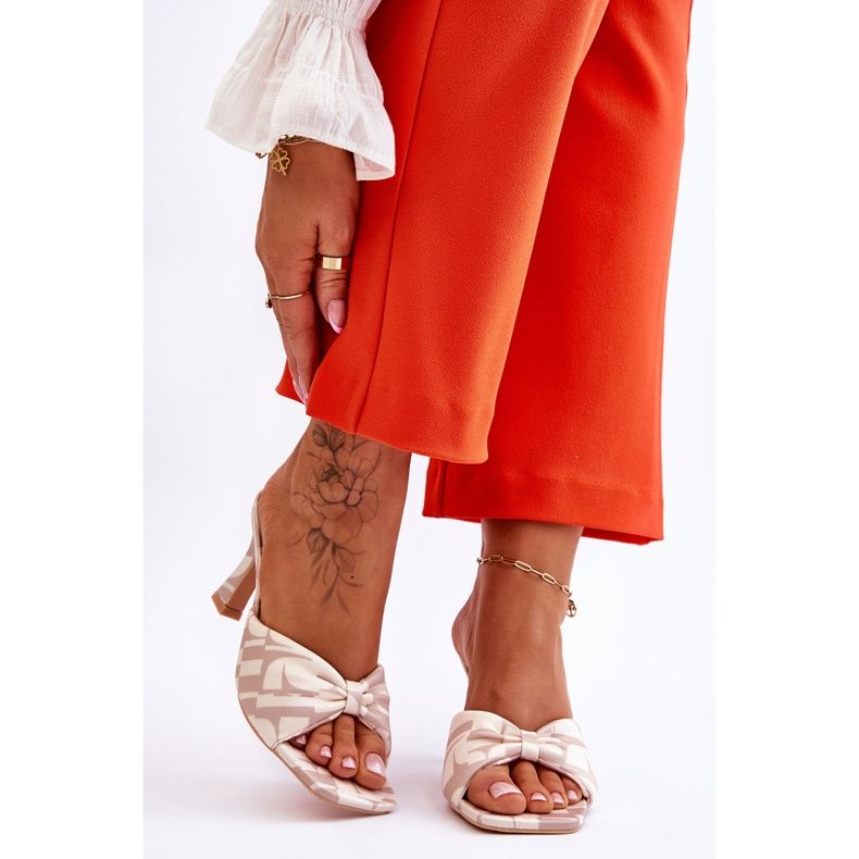 Moda Tacchi Alti In Stampa Beige Floria 1
