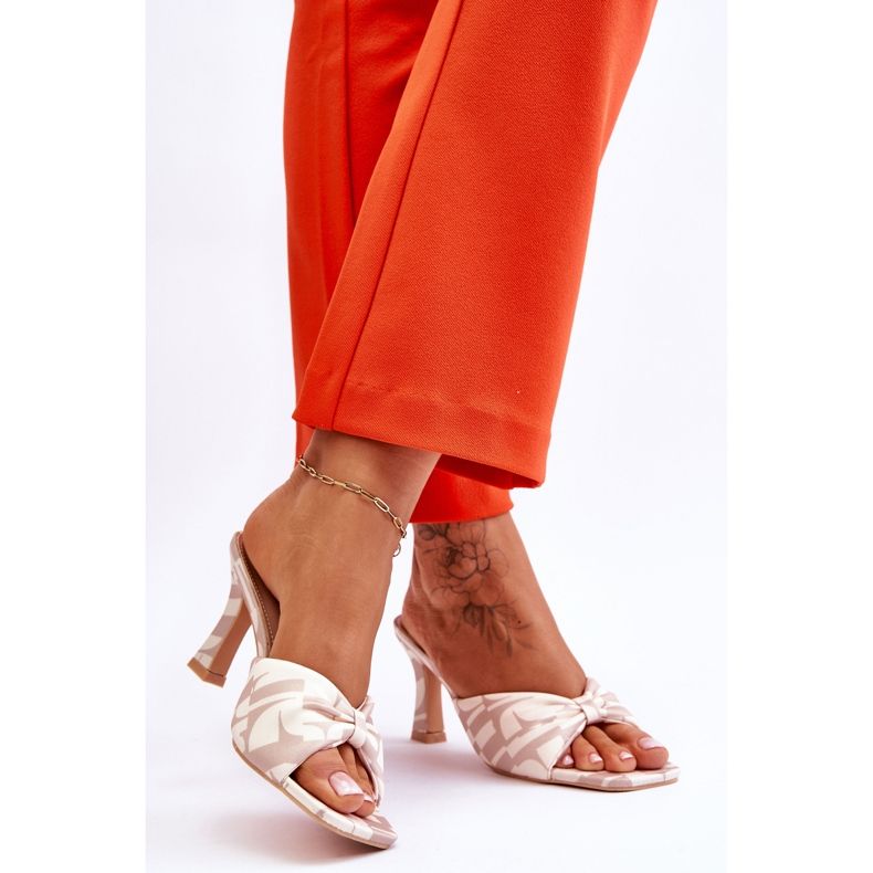 Moda Tacchi Alti In Stampa Beige Floria 2