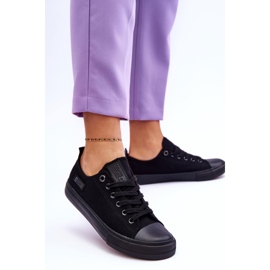 Sneakers da donna in materiale basso Big Star KK274009 nere nero 2