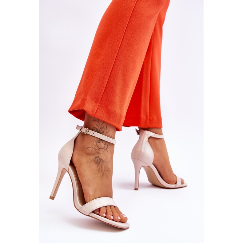 Vinceza Sandali Alla Moda Beige Olografico Beige Rayden marrone 2