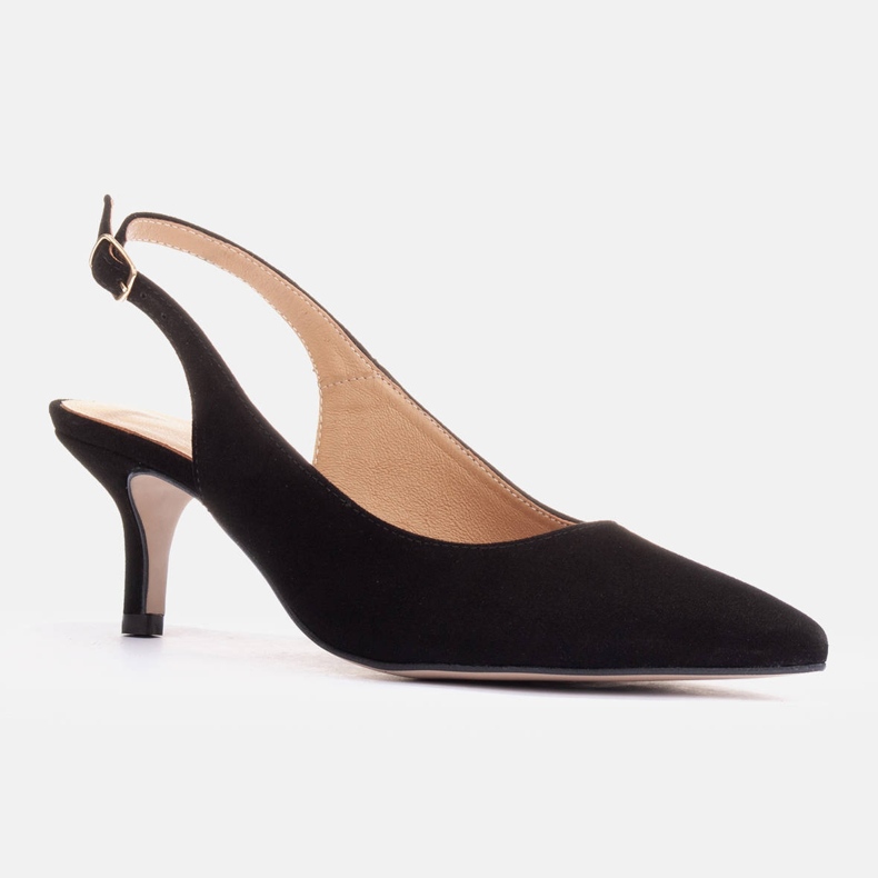 Marco Shoes Décolleté estive realizzate in delicato camoscio nero 1