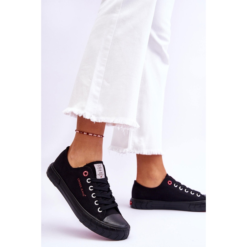 Sneakers Classiche da Donna Cross Jeans LL2R4051 Nere nero 1