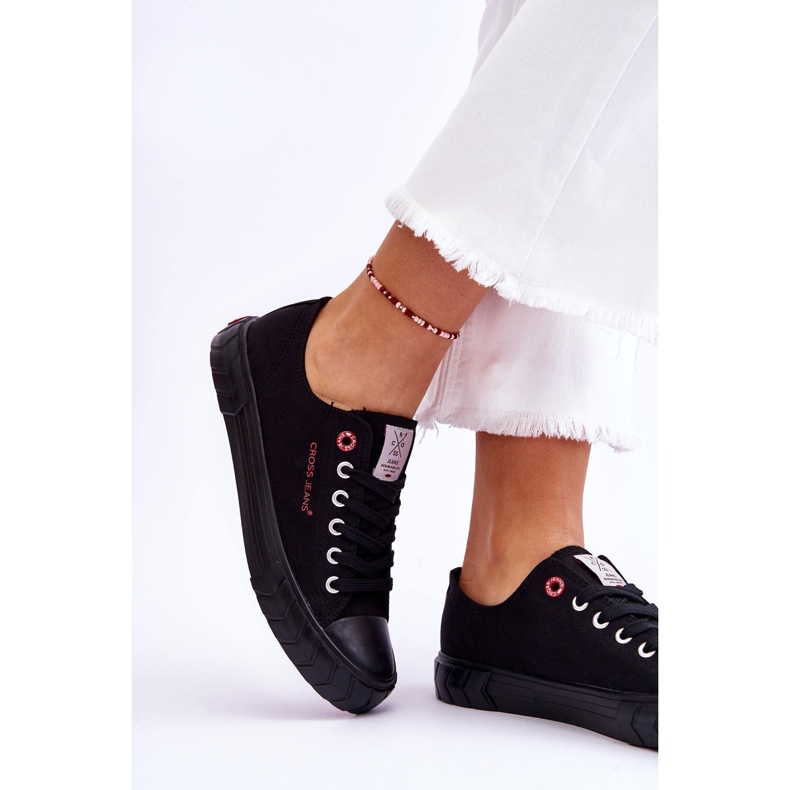 Sneakers Classiche da Donna Cross Jeans LL2R4051 Nere nero 2