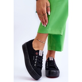 Sneakers da donna con plateau Cross Jeans LL2R4039 Nere nero 1