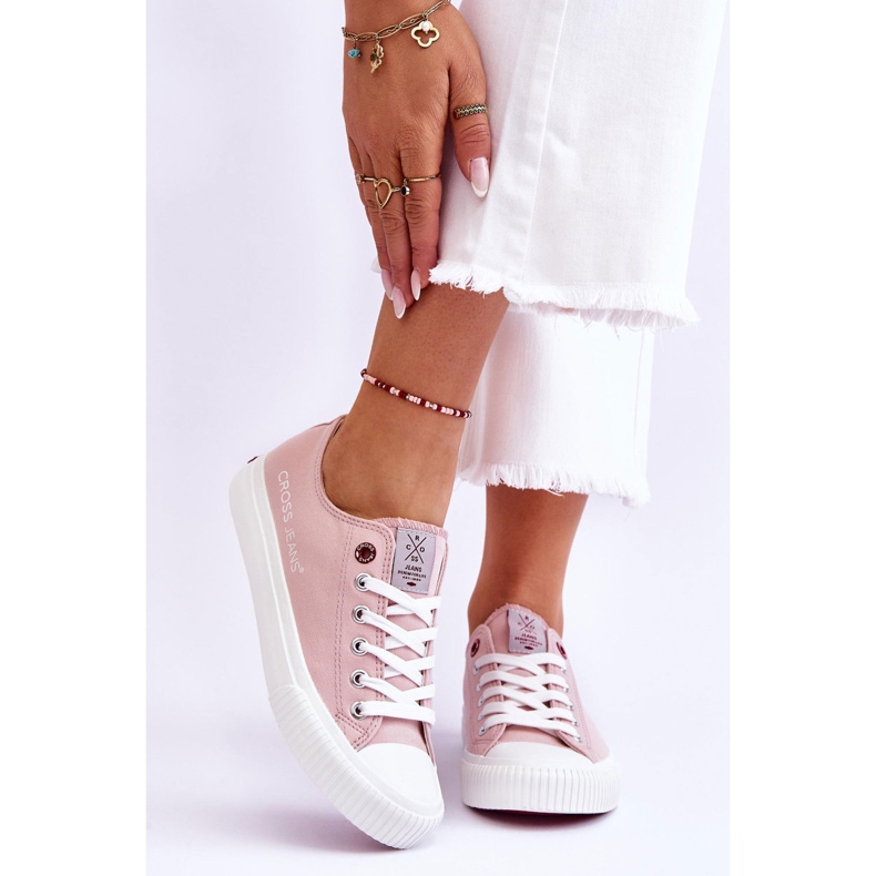Sneakers da donna Cross Jeans LL2R4068 Nude rosa 1