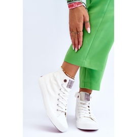 Sneakers Classiche Alte da Donna Cross Jeans LL2R4086C Bianche bianca 1