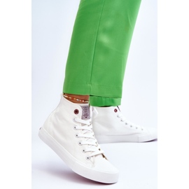 Sneakers Classiche Alte da Donna Cross Jeans LL2R4086C Bianche bianco 2